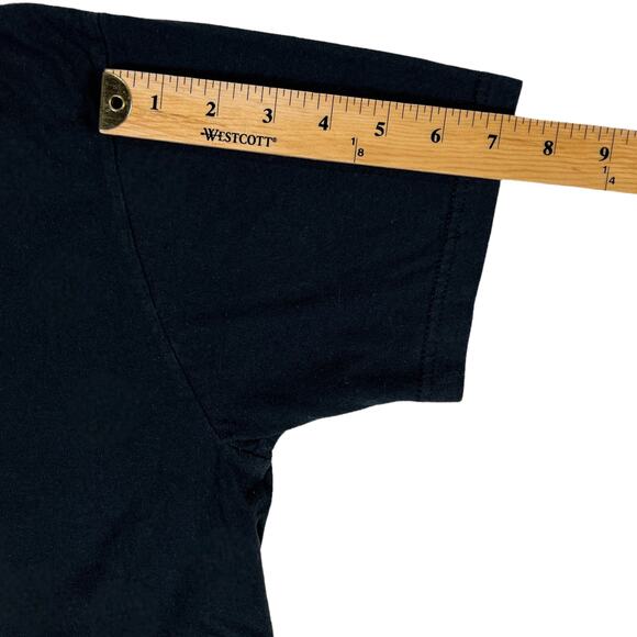 Bay Island Sportswear Orlando Tee Shirt Black Short Sleeve Crew Neck Medium - Picture 9 of 11